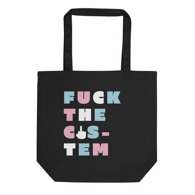 Fuck the cistem tote bag
